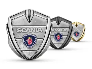 Scania Emblem Fender Badge Racing Look Shiny